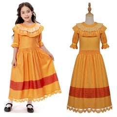 Kids Children Encanto PEPA Cosplay Costume Dress Outfits Halloween Carnival Suit Yellow Skirt