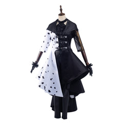 2021 Cruella Cosplay Costume Dress Outfits Halloween Carnival Suit