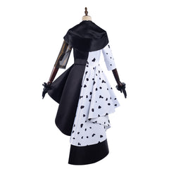 2021 Cruella Cosplay Costume Dress Outfits Halloween Carnival Suit