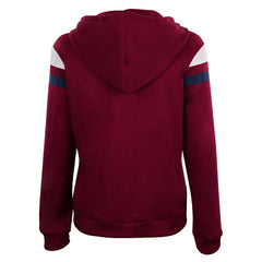 Wanda Vision Scarlet Witch Hoodie Cosplay Costume Zip Up Jacket Coat Halloween Carnival Suit