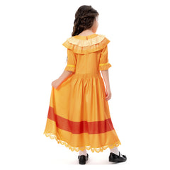 Kids Children Encanto PEPA Cosplay Costume Dress Outfits Halloween Carnival Suit Yellow Skirt