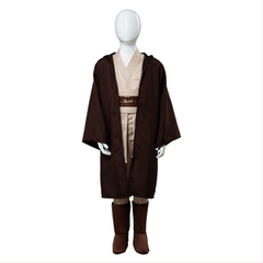 Kids Children TV Obi Wan Kenobi Jedi Outfits Set Cosplay Costume Halloween Suit
