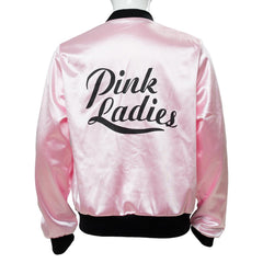 Kids Girls Grease Pink Ladies Silks and Satins Jacket Coat Outfits Cosplay Costume
