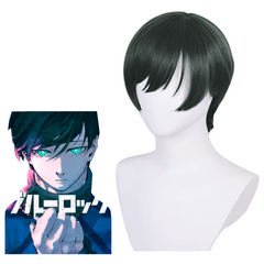 Blue Lock Itoshi Rin Cosplay Wig Hair Carnival Halloween Props