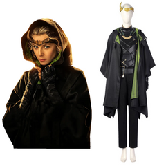 TV Loki Sylvie Black Outfits Set Cosplay Costume Halloween Carnival Party Suit