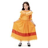 Kids Children Encanto PEPA Cosplay Costume Dress Outfits Halloween Carnival Suit Yellow Skirt