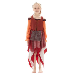 Kids Hocus Pocus-Mary Sanderson Cosplay Costume Outfits Halloween Carnival Suit