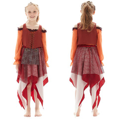 Kids Hocus Pocus-Mary Sanderson Cosplay Costume Outfits Halloween Carnival Suit