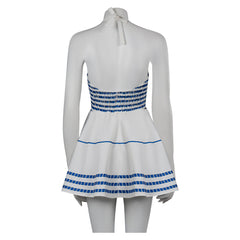 Movie Barbie 2023 Margot Robbie Barbie Outfits White Dress Cosplay Costume Halloween Carnival Suit