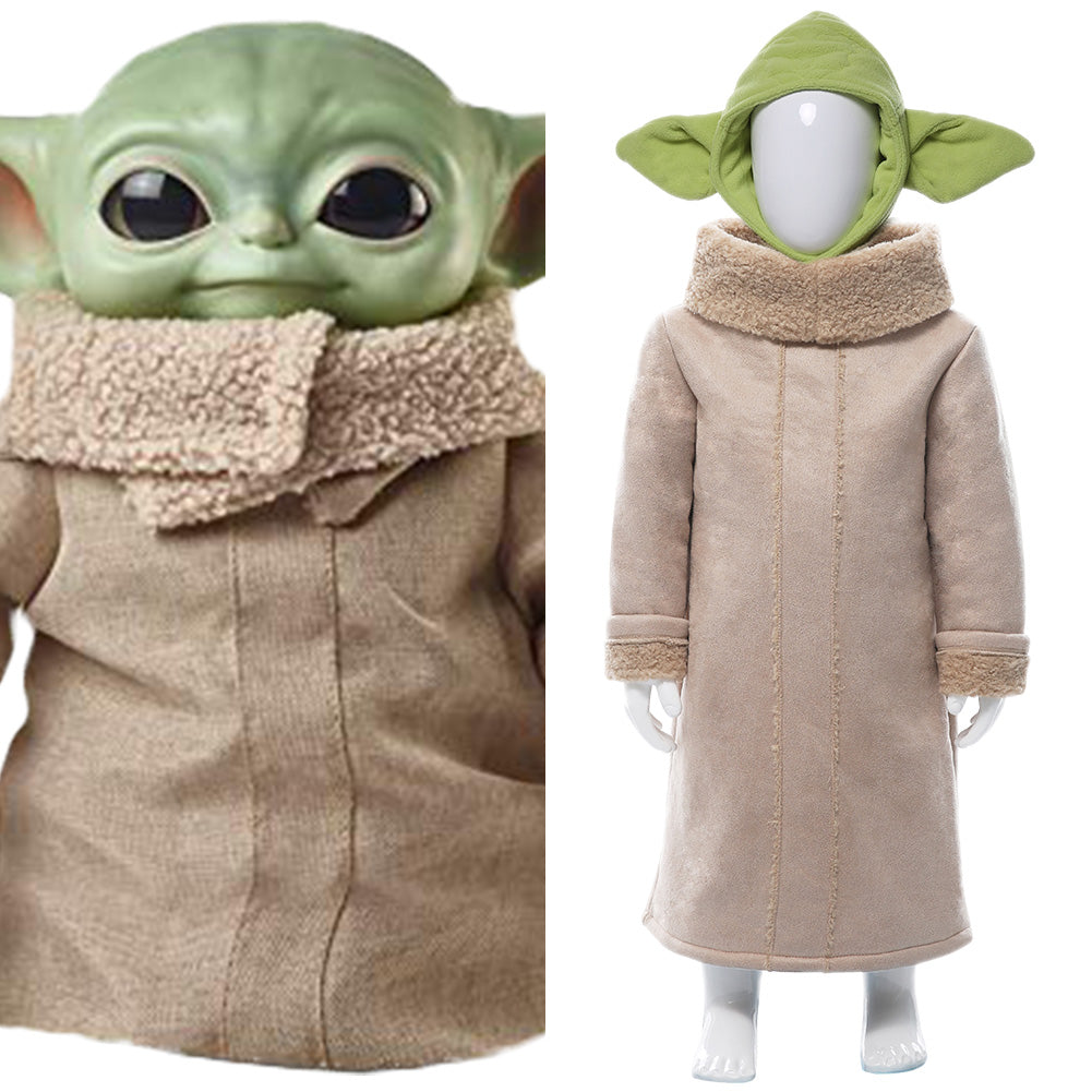Star Wars The Mandalorian Baby Yoda Cosplay Costume Kids Halloween Party Suit, 110