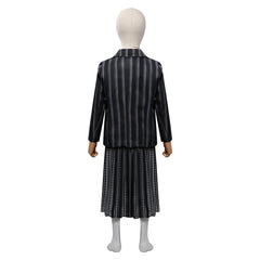 Kids Children Jenna Ortega School Uniform Dress Outfits Cosplay Costume Halloween Carnival Suit