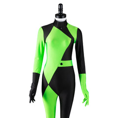 TV Kim Possible Shego Cosplay Costume Adult Jumpsuit Outfits Halloween Carnival Suit