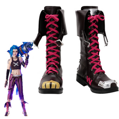 Arcane: League of Legends Jinx Cosplay Shoes Boots Halloween Costumes Accessory Custom Made