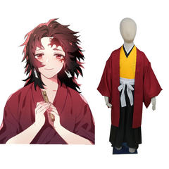 Kids Children Tsugikuni Yoriichi Cosplay Costume Outfits Halloween Carnival Suit