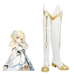 Genshin Impact Traveler Geo Boots Halloween Costumes Accessory Cosplay Shoes