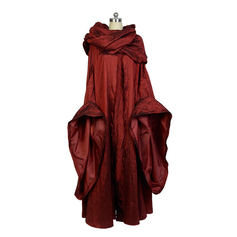 GoT Game of Thrones The Red Woman Melisandre Outfit Cosplay Costume Halloween Carnival Suit