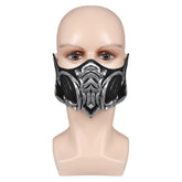 Game Mortal Kombat Sub-Zero Cosplay Latex Masks Helmet Halloween Props