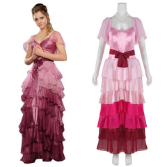 Harry Potter Pink Ball Gown Dress Hermione Granger Cosplay Costume For Adult Women Girls