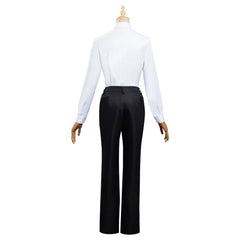 Anime Makima White Shirt Pants Outfit Halloween Carnival Suit Cosplay Costume