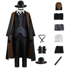 Anime Nakahara Chuuya Cosplay Costume Outfits Halloween Carnival Suit