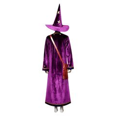 Halloweentown Marnie Piper Robe Hat Bag Witch Outfits Cosplay Costume Halloween Carnival Suit