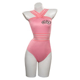 Grease: Rydell High Cheerleader Pink Lady Swimsuit Cosplay Costume Halloween Carnival Party Disguise Suit
