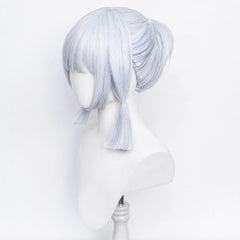 Genshin Impact Kamisato Ayaka Cosplay Wig Heat Resistant Synthetic Hair Carnival Halloween Party Props