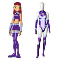 TV  Teen Titans Starfire Cosplay Costume Outfits Halloween Carnival Party Suit
