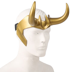 TV Loki Cosplay Mask PVC Headwear Headband Helmet Masquerade Halloween Party Props