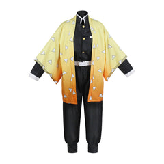 Anime Adult Agatsuma Zentisu Yellow Uniform Outfit Set Cosplay Costume Halloween Carnival Suit