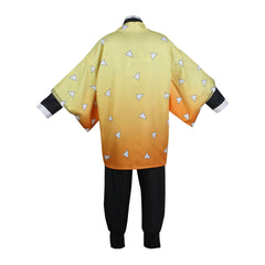 Anime Adult Agatsuma Zentisu Yellow Uniform Outfit Set Cosplay Costume Halloween Carnival Suit