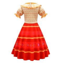 Encanto Cosplay Dress Girls Kids Cosplay Costume Halloween Carnival Suit Princess Dress