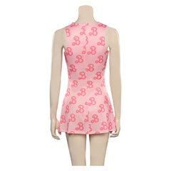 Movie Barbie 2023 Margot Robbie Barbie Yoga Dress Bodysuit Outfits Cosplay Costume Halloween Carnival Suit