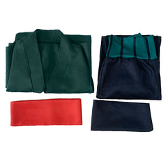 One Piece Roronoa Zoro Green Coat Set Cosplay Costume Outfits Halloween Carnival Suit