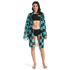 Tanjirou Green Bikini Beach Swimsuit Set Halloween Suit