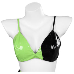 TV Kim possible Shego Outfits Green Sexy Lingerie Set Cosplay Costume Halloween Carnival Suit
