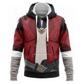 Arcane LoL Vi Cosplay Hoodie 3D Printed Hooded Sweatshirt Pullover Cosplay Costume