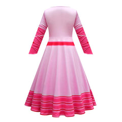 The Super Mario Bros Peach Cosplay Costume Dress Outfits Halloween Carnival Party Suit