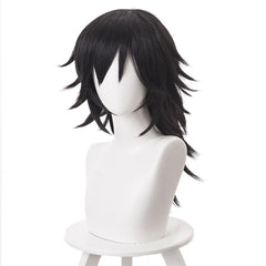 Giyuu Tomioka Black Wig Cosplay Accessories Halloween Carnival Props