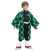 Kids Outfit Tanjirou Halloween Carnival Suit Cosplay Costume