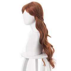 Frozen 2 Princess Anna Brown Cosplay Wigs Halloween Carnival Props