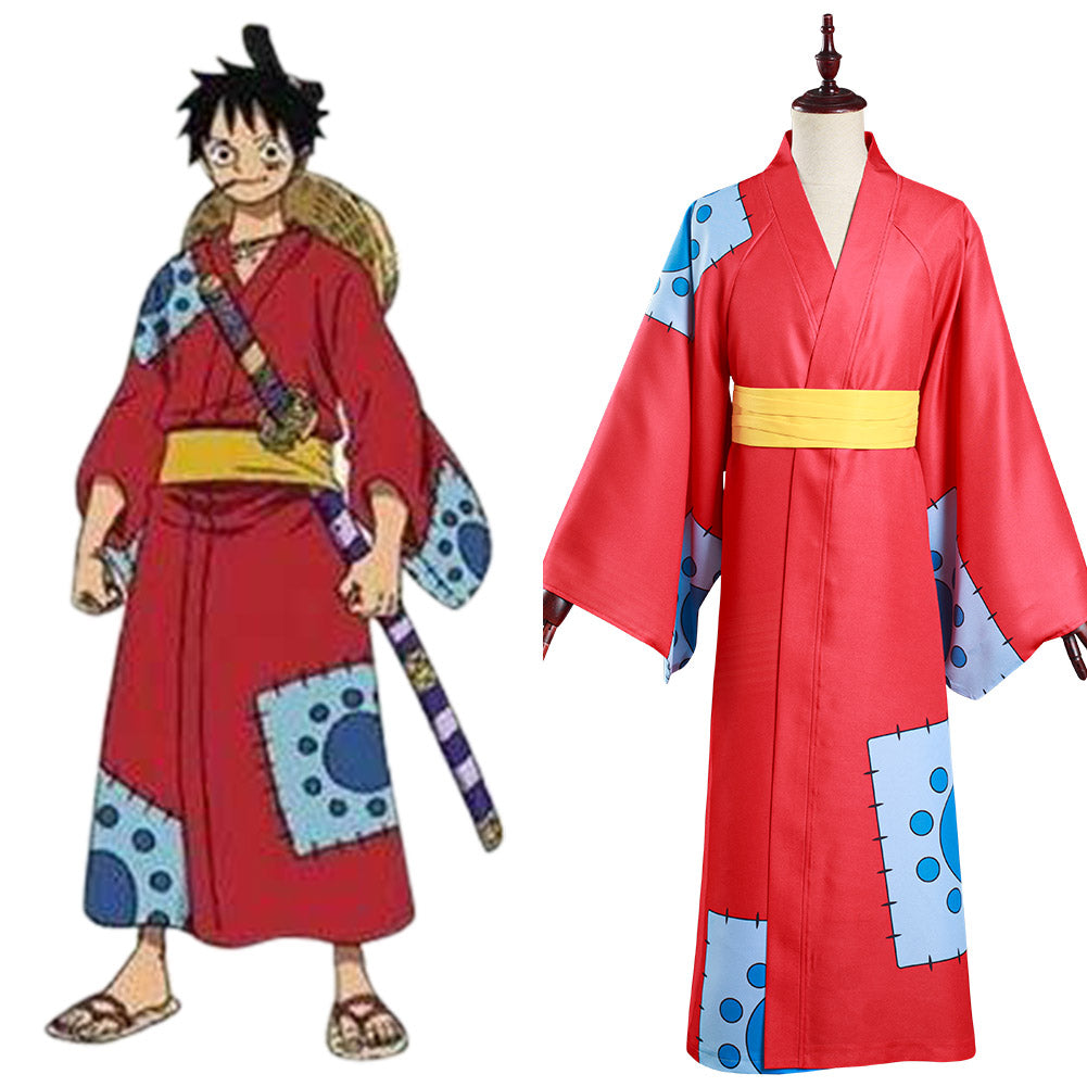Anime One Piece Monkey D. Luffy Cosplay Costume Outfits Halloween