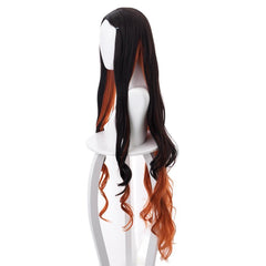 Nezuko Black Long Wig Cosplay Accessories Carnival Props