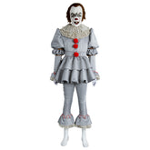 2017 IT Pennywise The Clown Outfit Suit Halloween Cosplay Costume Halloween Carnival Suit