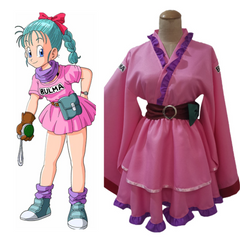 Dragon Ball Bulma Cosplay Costume Lolita Dress Halloween Carnival Party Disguise Suit
