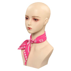 Movie Barbie 2023 Margot Robbie Barbie Scarf  Neckwear Cosplay Accessories Halloween Carnival Props