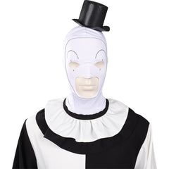 Movie Terrifier 2 Art the Clown Cosplay Costume Jumpsuit Hat Outfits Halloween Carnival Suit