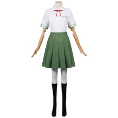 Suzume no Tojimari Suzume Green Skirt School Uniform Set Outfits Cosplay Costume