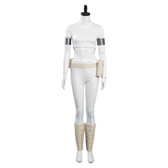 Movie Padme Amidala White Outfit Cosplay Costume Halloween Carnival Suit