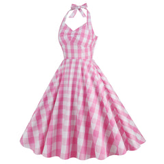 Movie Barbie 2023 Margot Robbie Barbie Retro Dress Cosplay Costume Outfits Halloween Carnival Suit